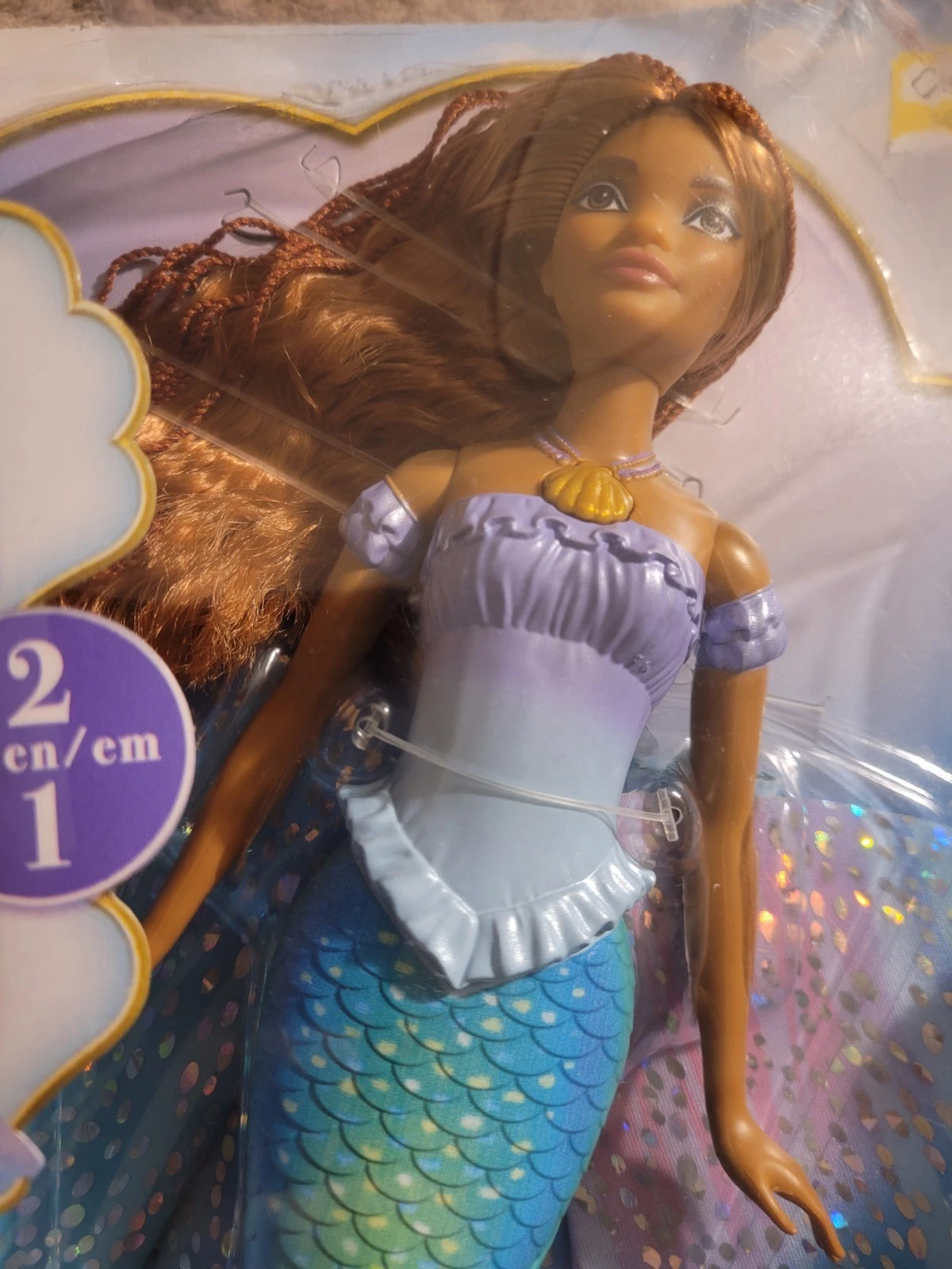 Disney The Little Mermaid 2 in 1 Transforming Ariel NEW!! - photo 2