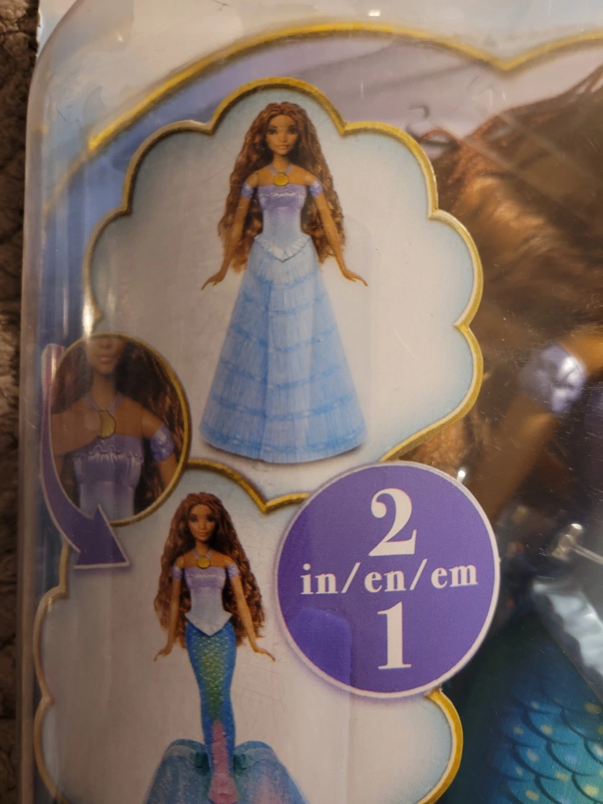 Disney The Little Mermaid 2 in 1 Transforming Ariel NEW!! - photo 3