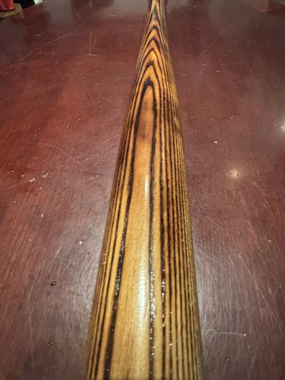 Custom Hand-Burned Tiger Stripe Baseball Bat - Gloss Finish Disp - photo 5