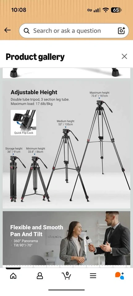 NEEWER TP74 Tripod - photo 2