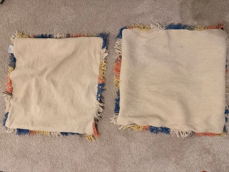 Boho Fringe Throw Pillow Covers (20") - Pair - photo 2