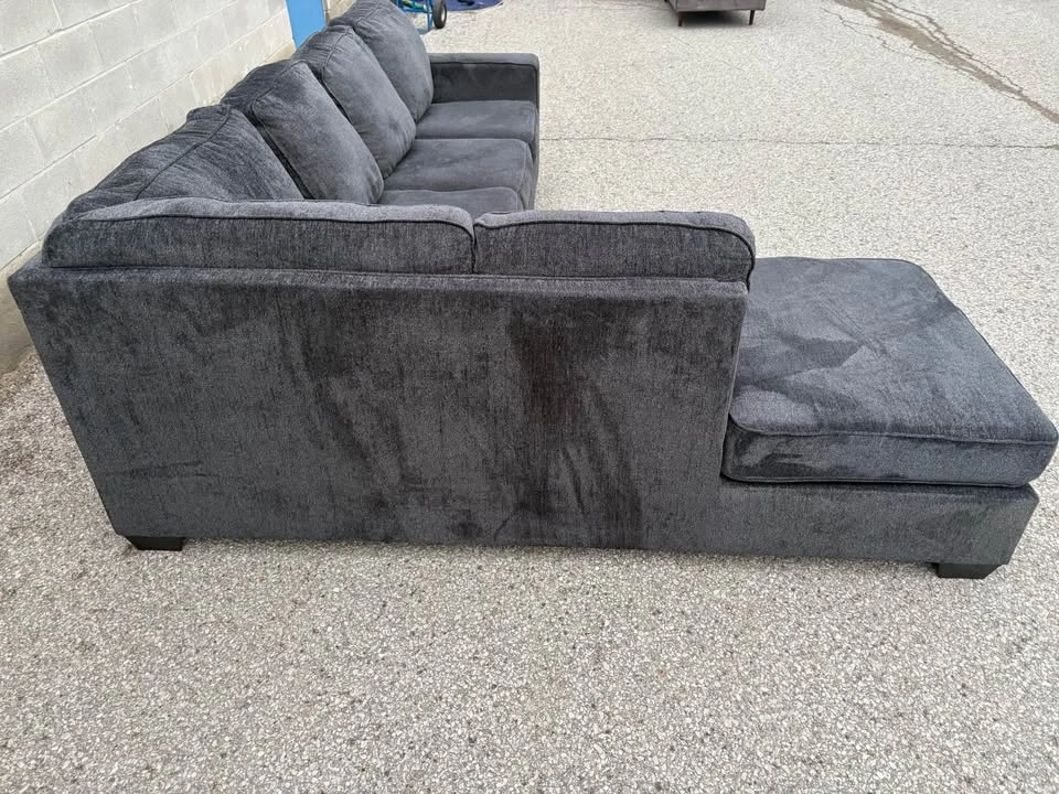 Dark Grey Large Sectional Sofa with Bed - Free Delivery - photo 4