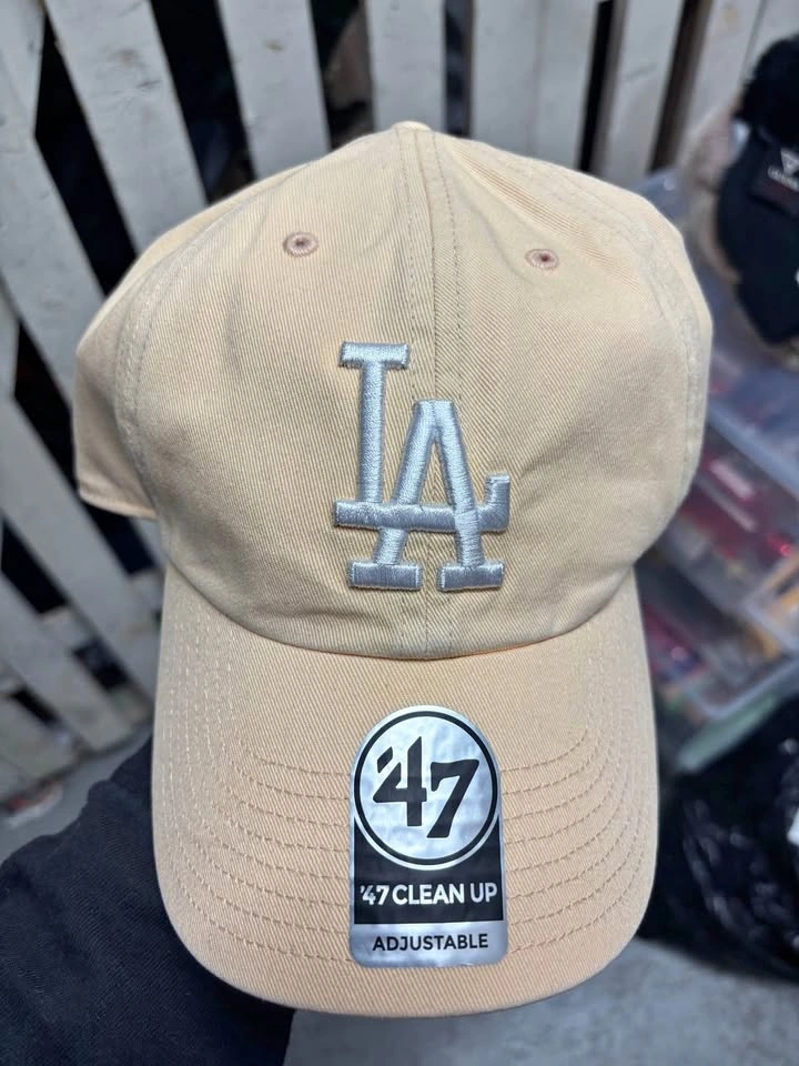 47 Brand Adjustable Clean Up Cap LA Dodgers (Apricot)