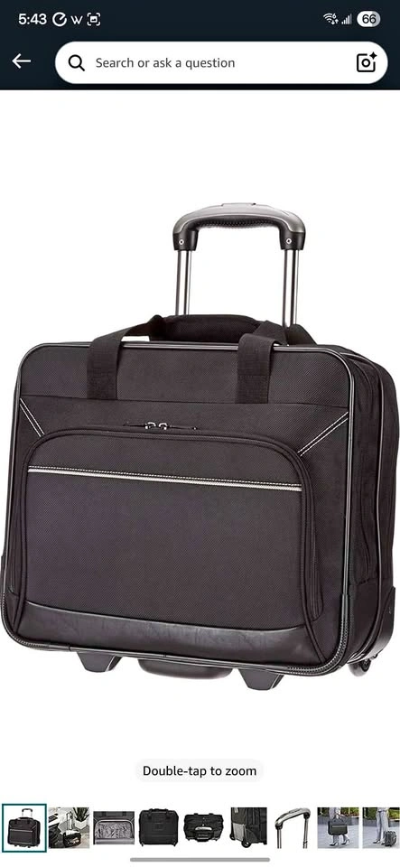 Amazon Basics Rolling Bag Laptop Computer Case
