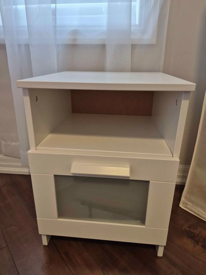 IKEA BRIMNES Nightstand / Side Table - White - photo 2