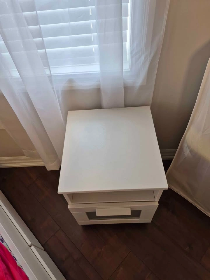 IKEA BRIMNES Nightstand / Side Table - White - photo 3