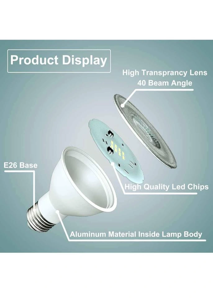 PAR30 LED Bulb 3000K Warm White Flood Light Long Neck Dimmable 1 - photo 3