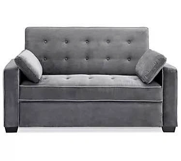Grey Sleeper Sofa - Full Sized Bed
