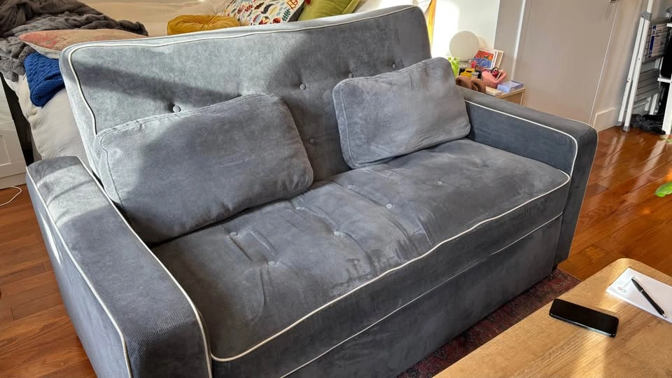 Grey Sleeper Sofa - Full Sized Bed - photo 2