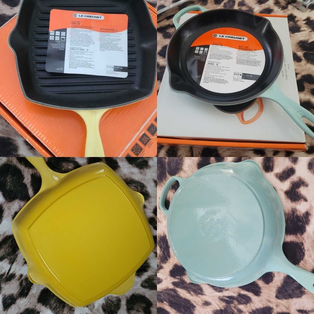 Le Creuset Soleil Yellow & Sage Green