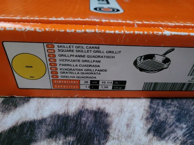 Le Creuset Grill Pan RETIRED COLOUR Soleil Yellow RARE! - photo 3