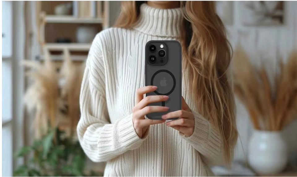 Black MagSafe Phone Case for iPhone 16 Pro - photo 4