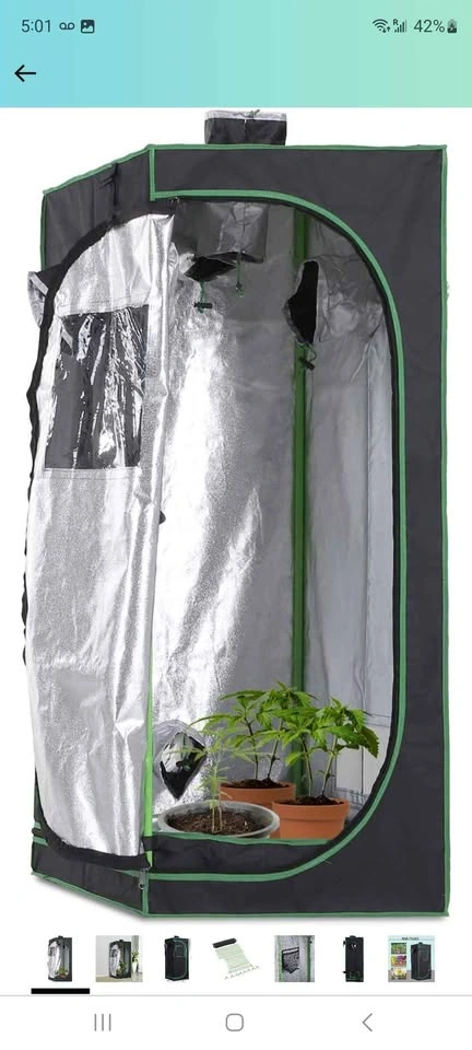 NEW IN BOX! 24x24x55 grow tent for veggies/plants - photo 2