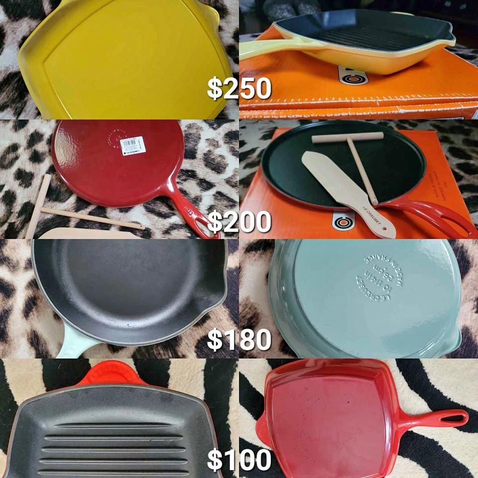 Le Creuset Skillet and Grill Pan RARE!