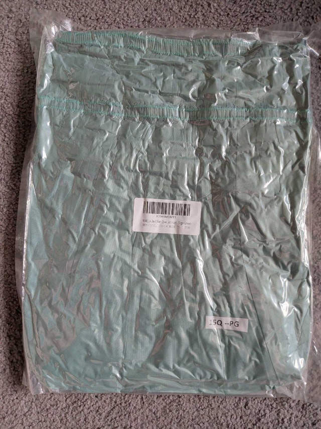 Rimela Sage Green Queen Bed Skirt - photo 2