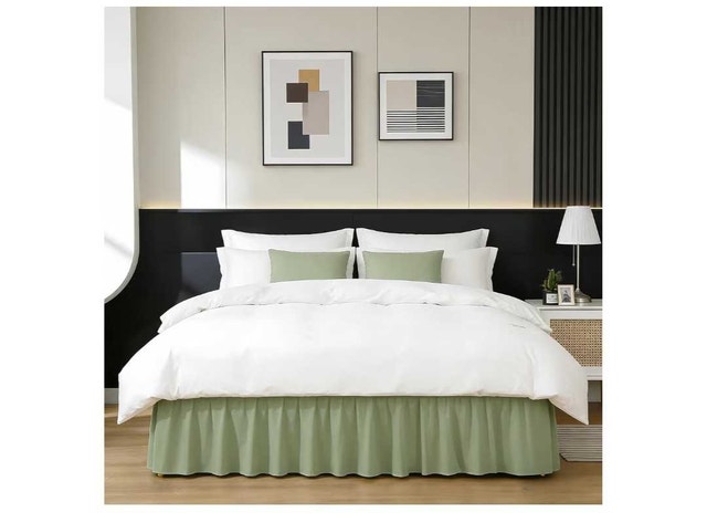 Rimela Sage Green Queen Bed Skirt - photo 4
