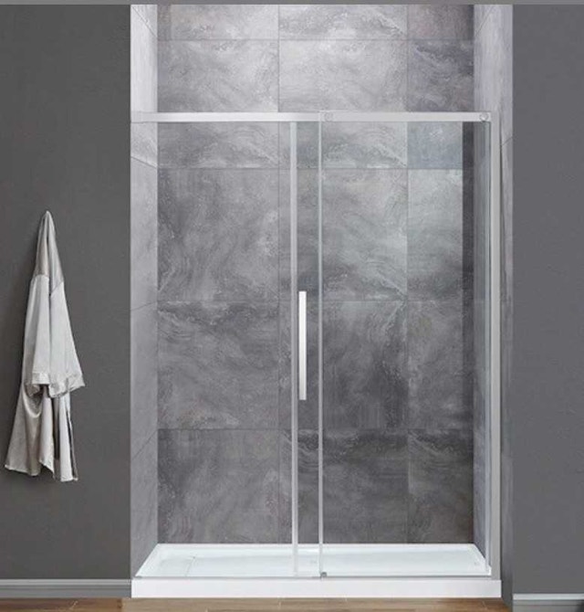 Ove Venice 60" Chrome Sliding Shower Doors