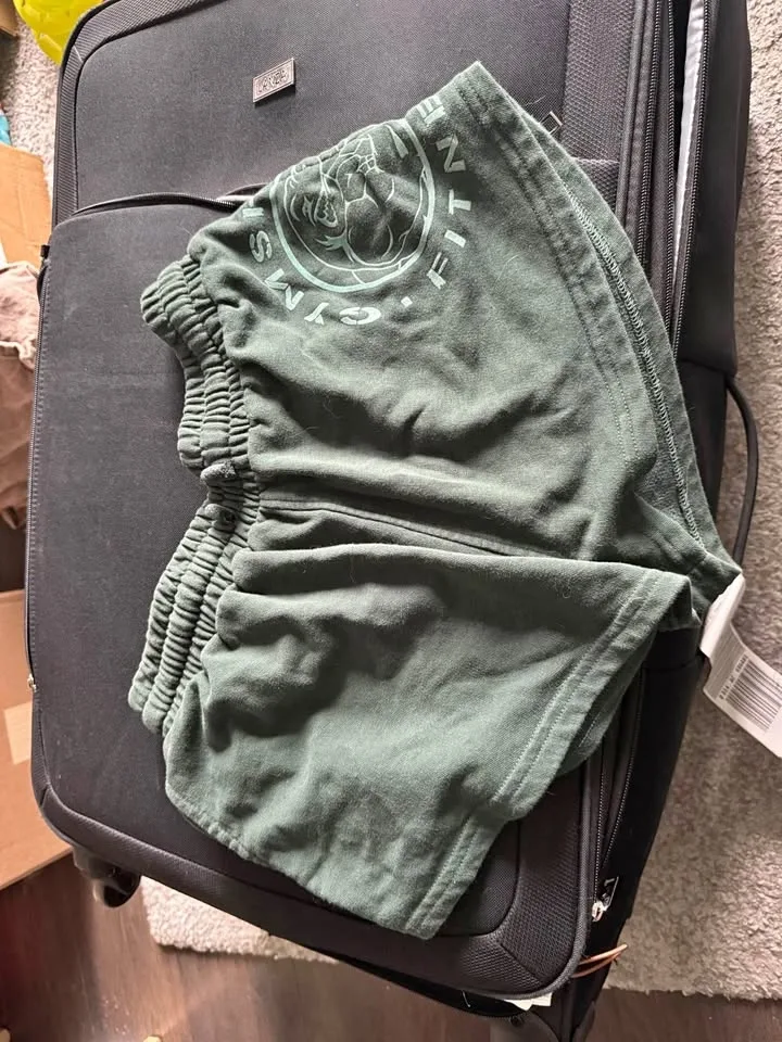 Dark green Gymshark shorts