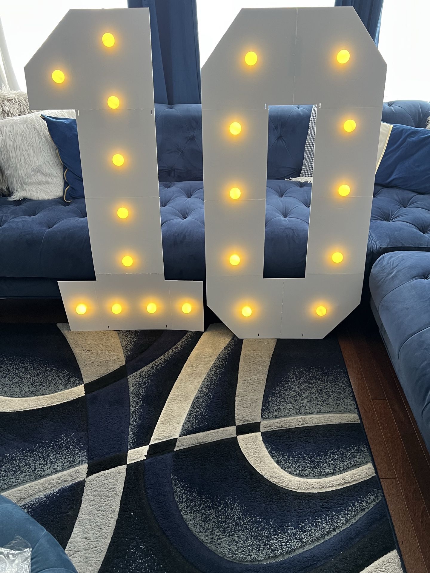 4ft Marquee Number 10 - photo 2