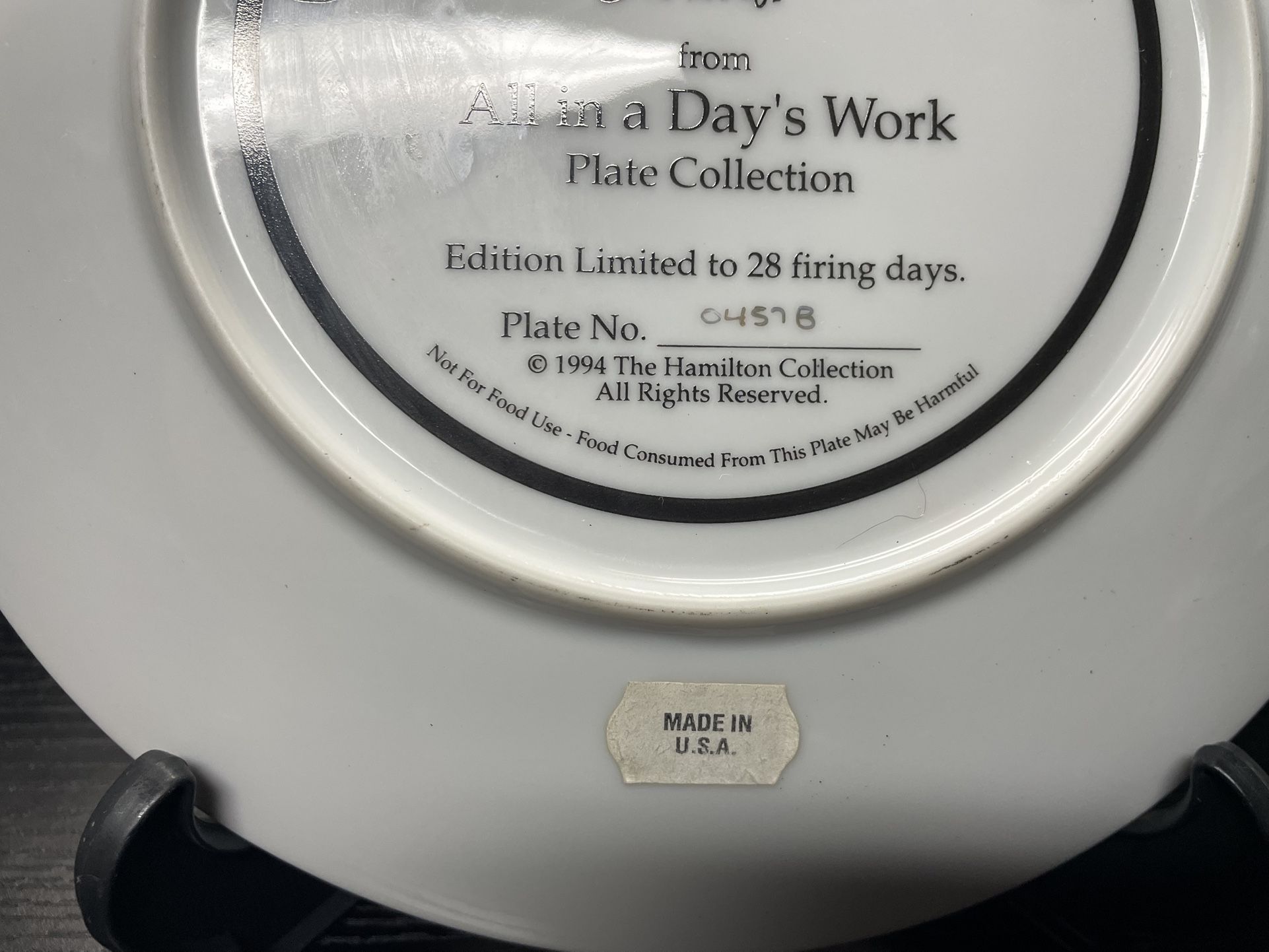 Hamilton Collection Police Puppy Patrol Collector Plate - photo 4