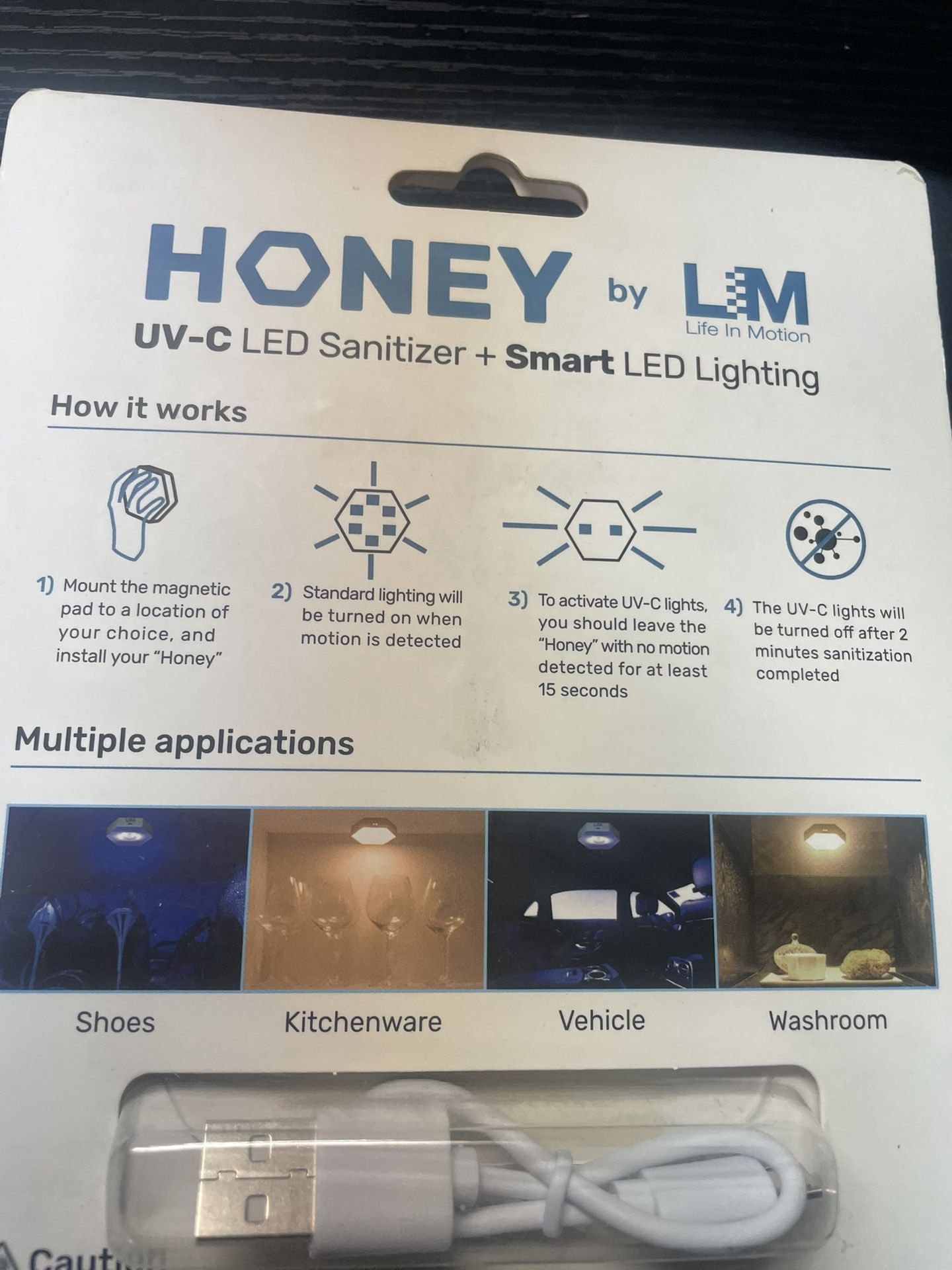 Life In Motion Honey UV-C LED Sanitizer + Smart Light - photo 3