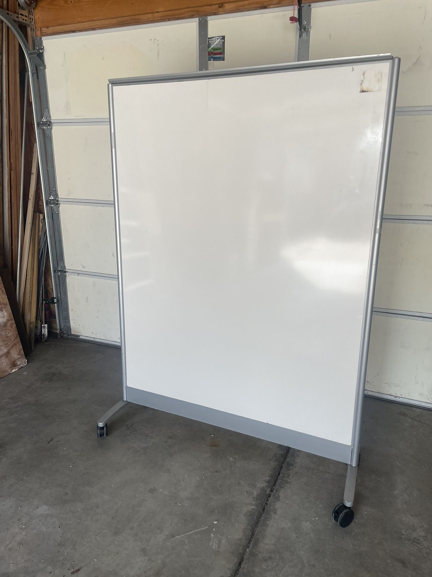 Steelcase 2 Sided Standing Whiteboard With Wheels