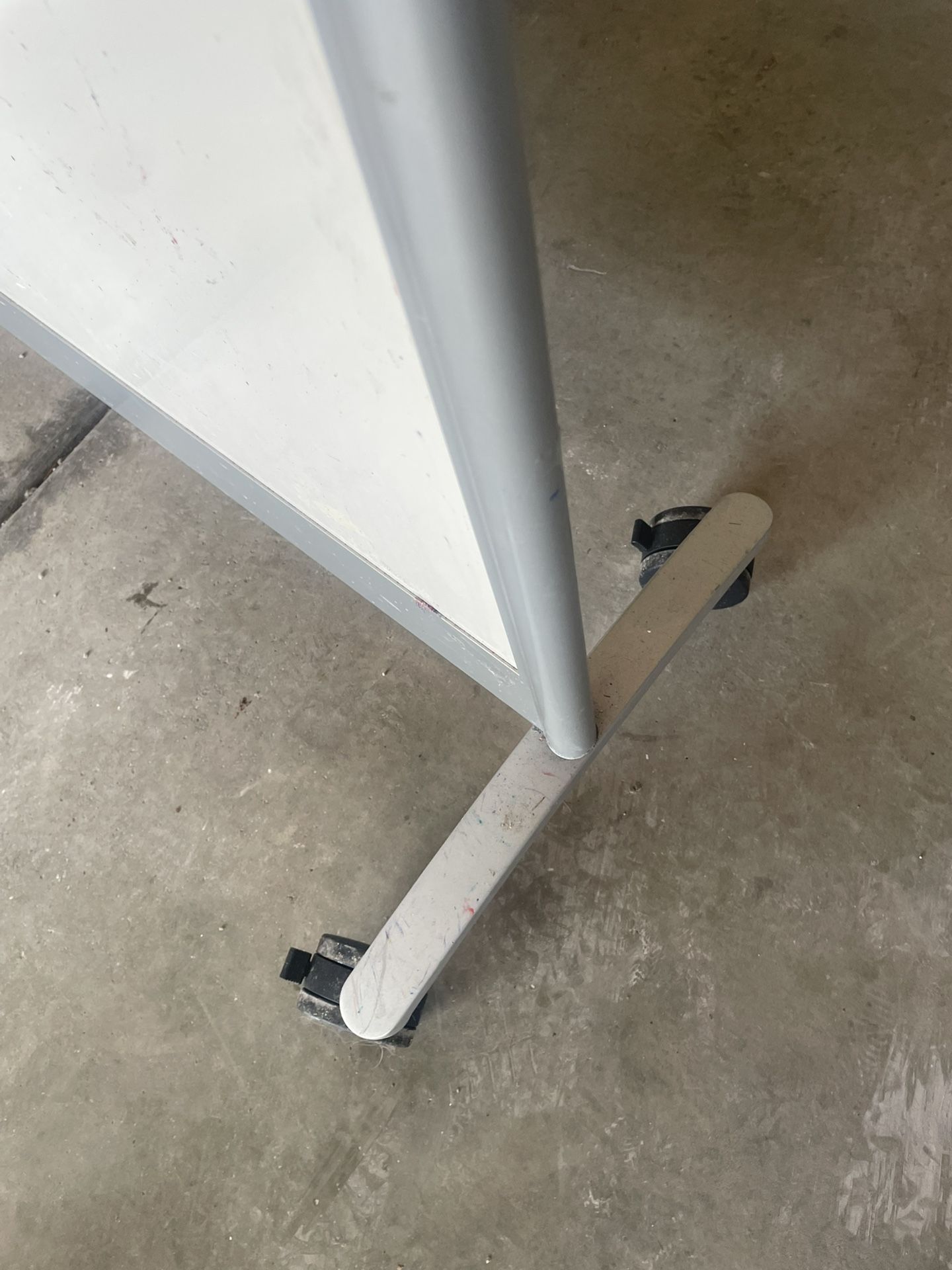Steelcase 2 Sided Standing Whiteboard With Wheels - photo 5