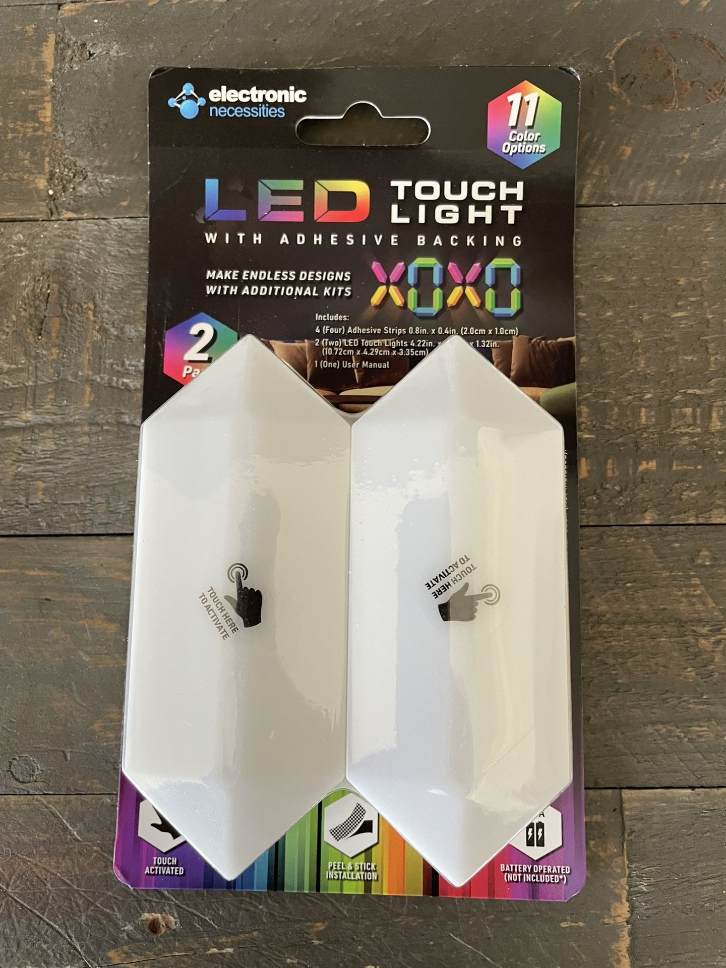 NEW - Electronic Necessities - 2 Pack LED Touchlight