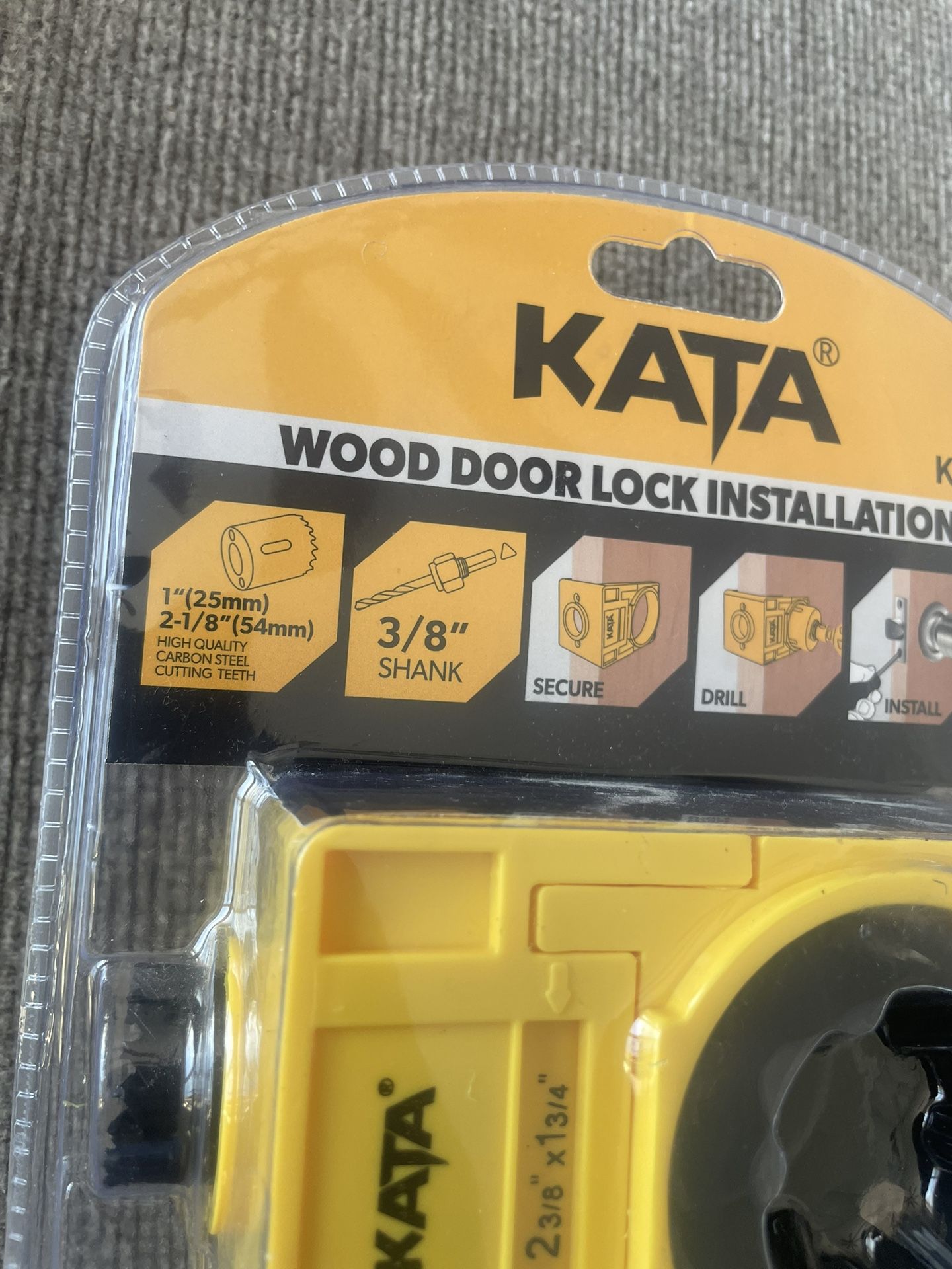 NEW - Kata Wood Door Lock Installation Kit - KT20531 - photo 2