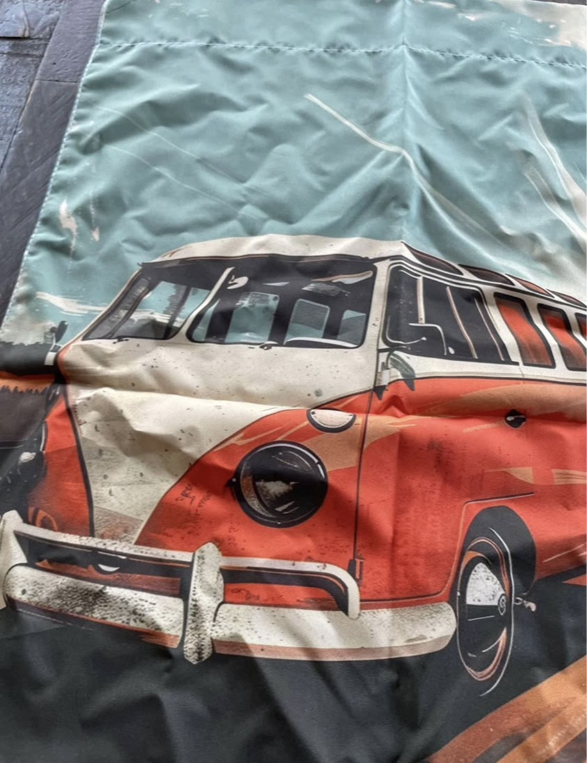 VW Bus Van Double Sided Garden Flag - photo 2