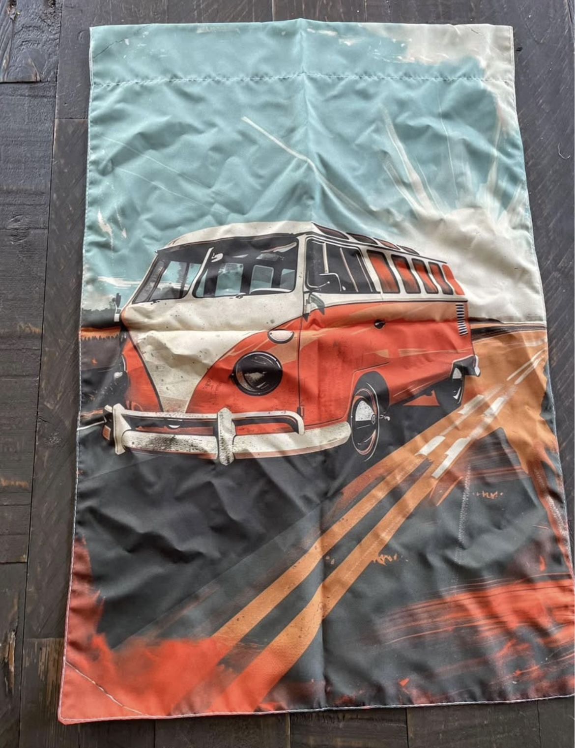VW Bus Van Double Sided Garden Flag - photo 3