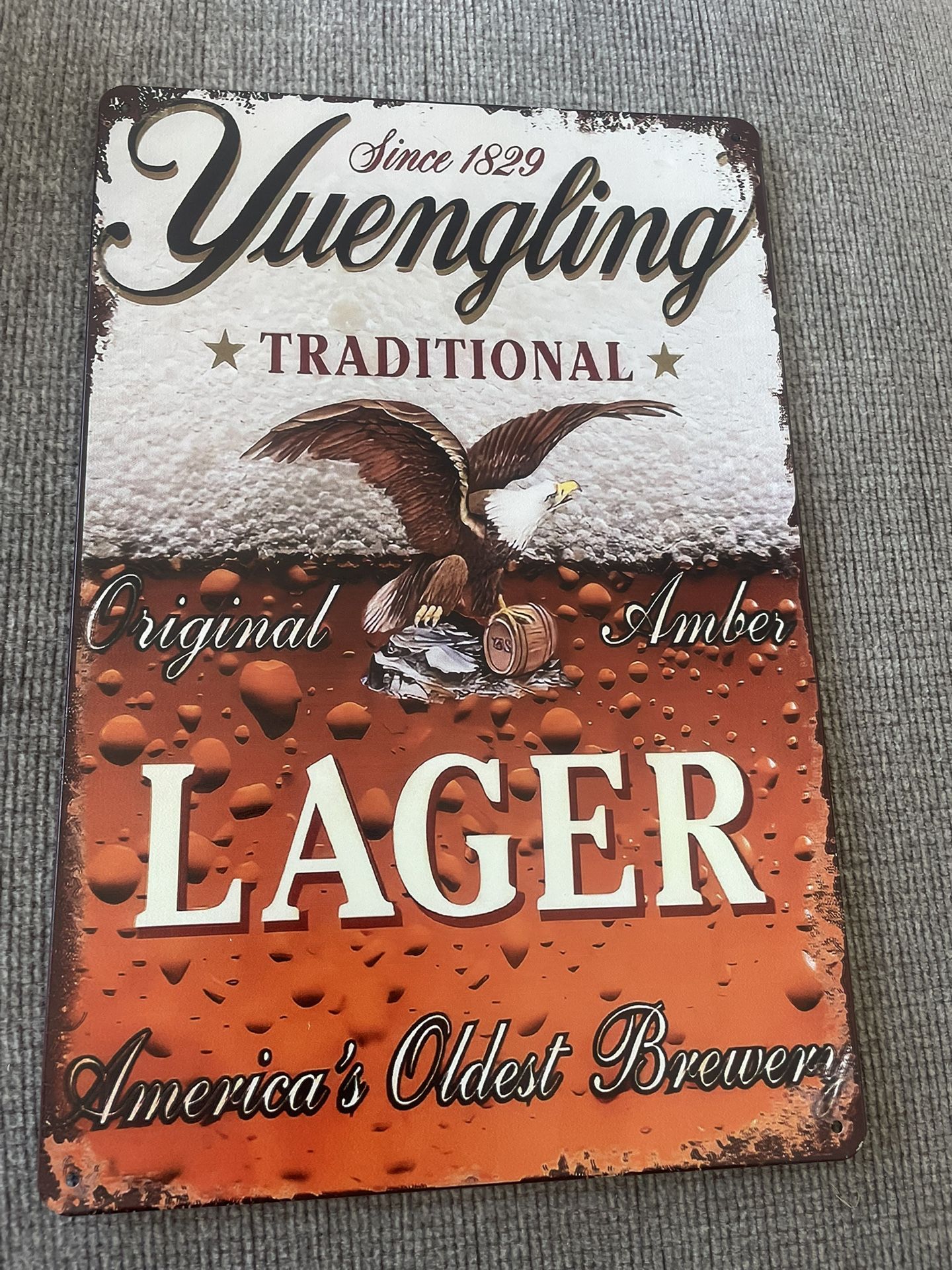 NEW - Yuengling Lager Metal Sign