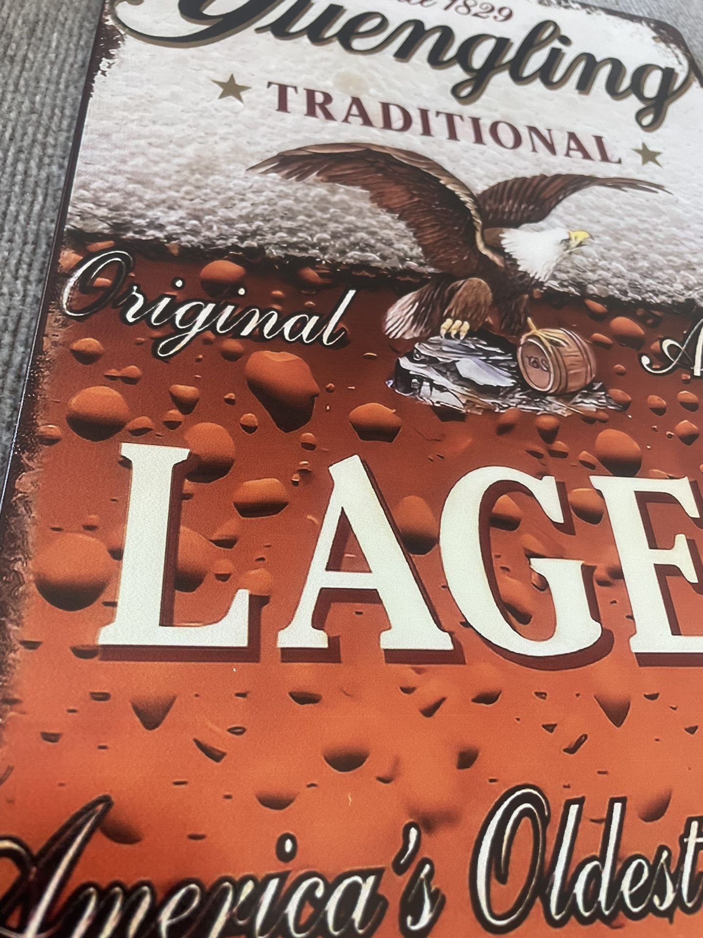 NEW - Yuengling Lager Metal Sign - photo 5