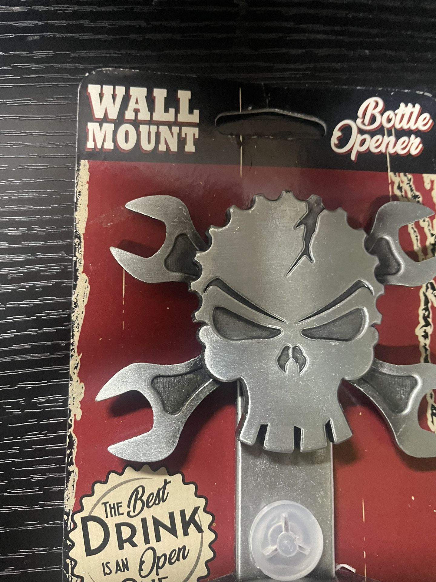 Silver Metal Skull Wrench Bottle Opener - photo 2