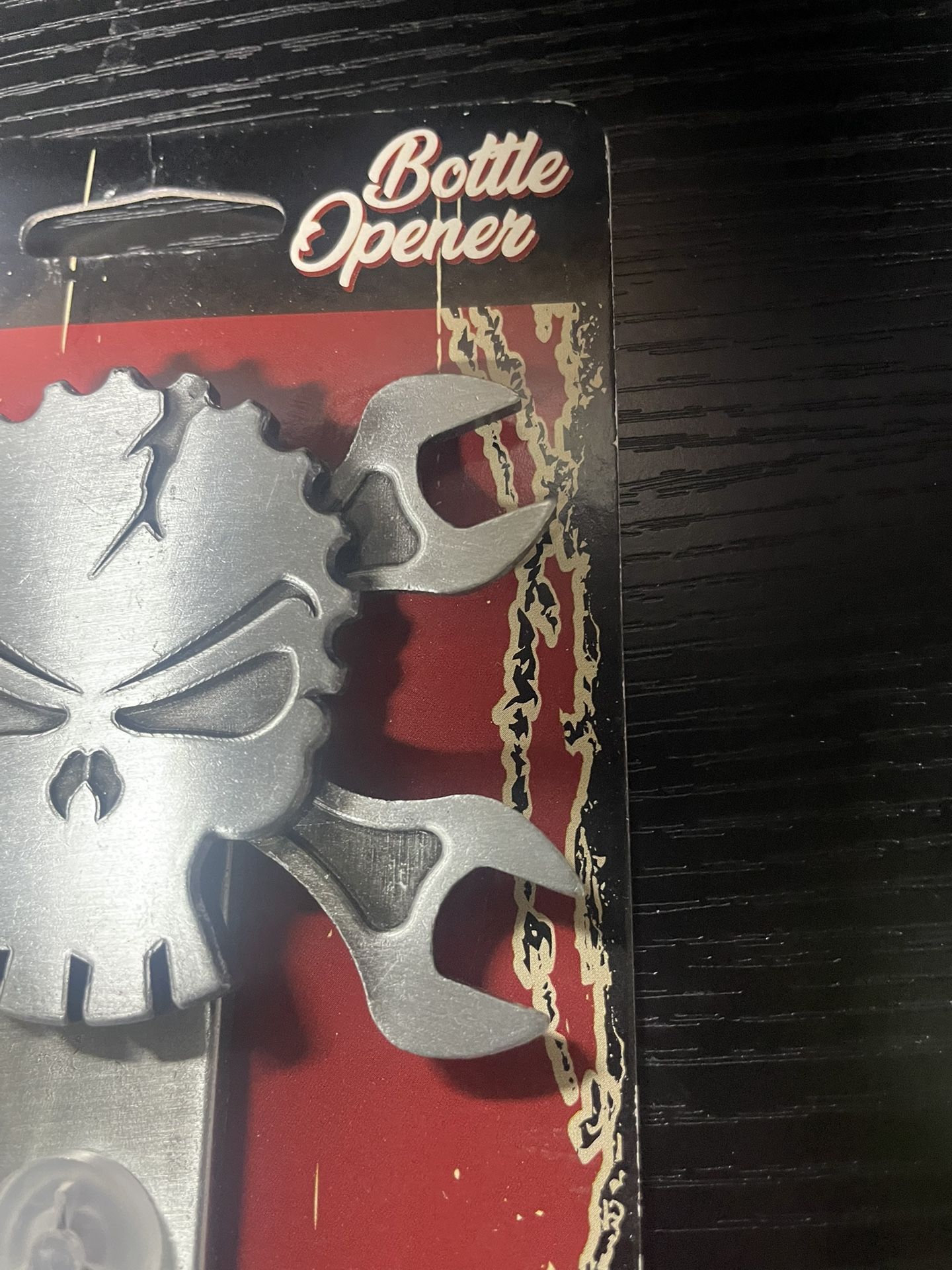 Silver Metal Skull Wrench Bottle Opener - photo 3