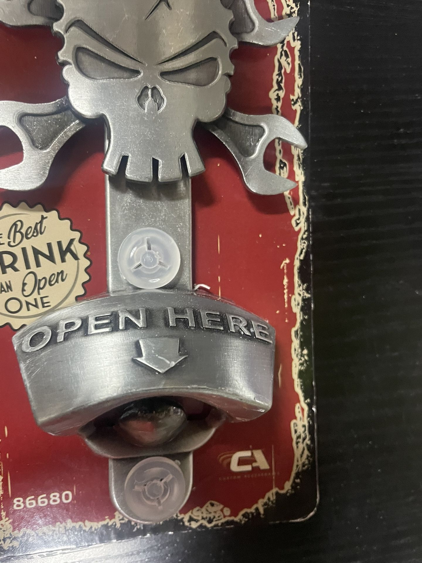 Silver Metal Skull Wrench Bottle Opener - photo 4