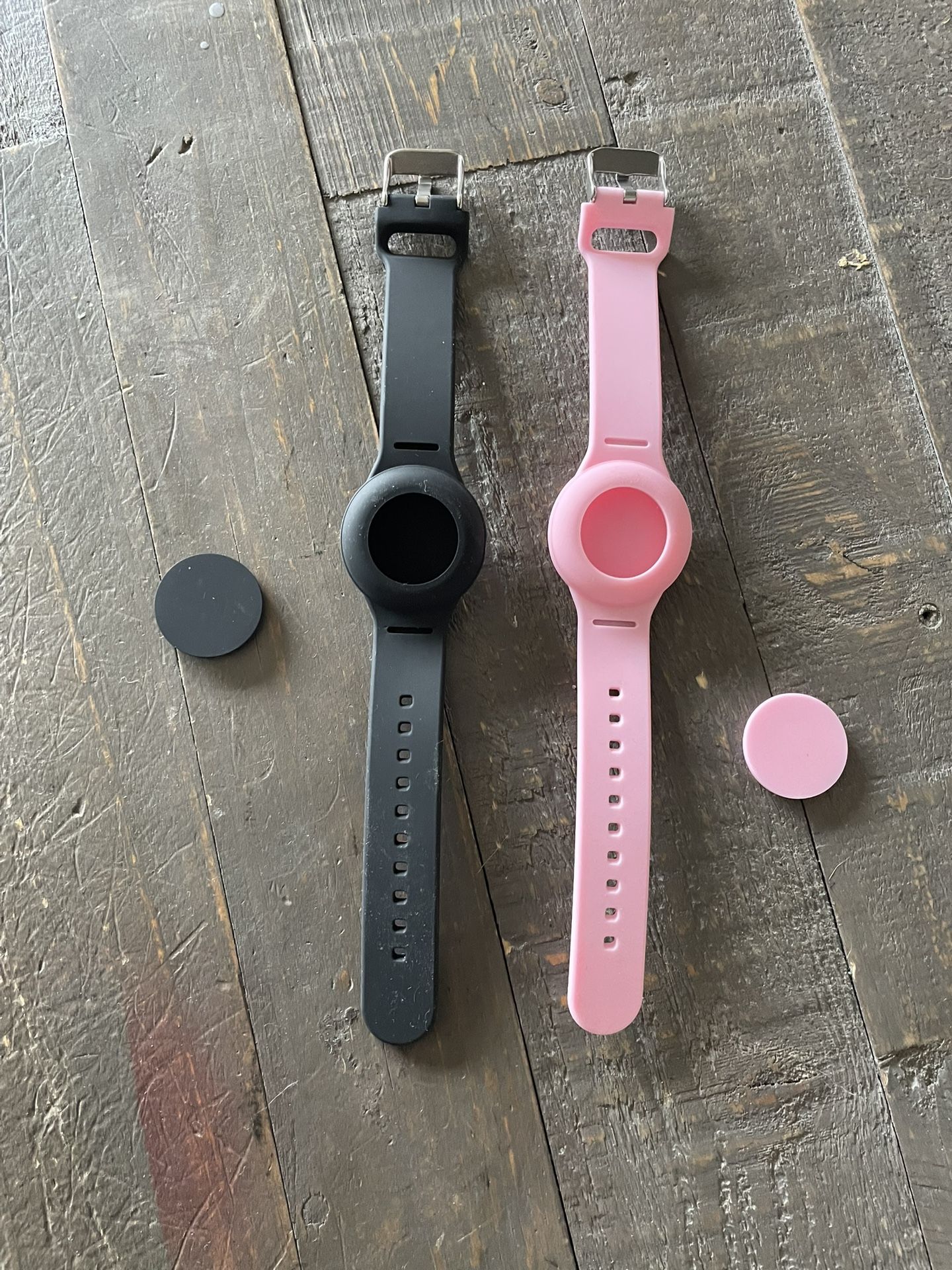 2 Piece AirTag Bracelets - Pink/Black - photo 3