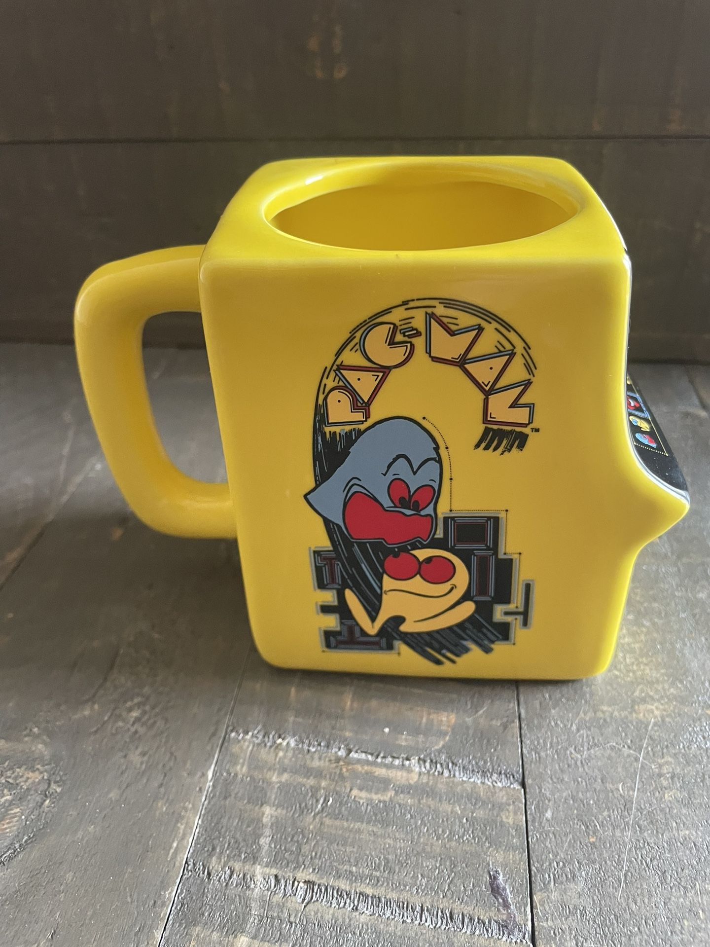 Vintage PAC-Man Ceramic Cup Mug - Excellent Condition - photo 4