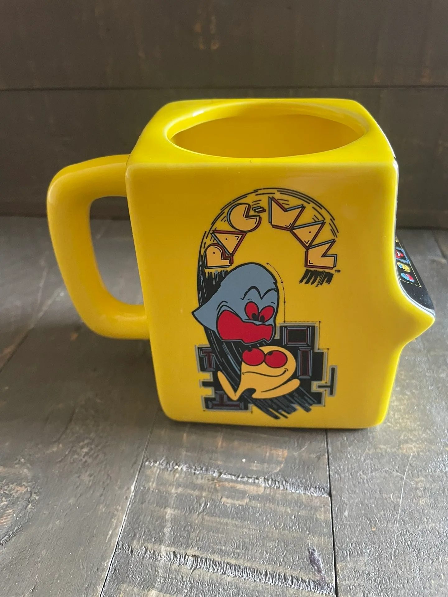 Vintage PAC-Man Ceramic Cup Mug - Excellent Condition - photo 4