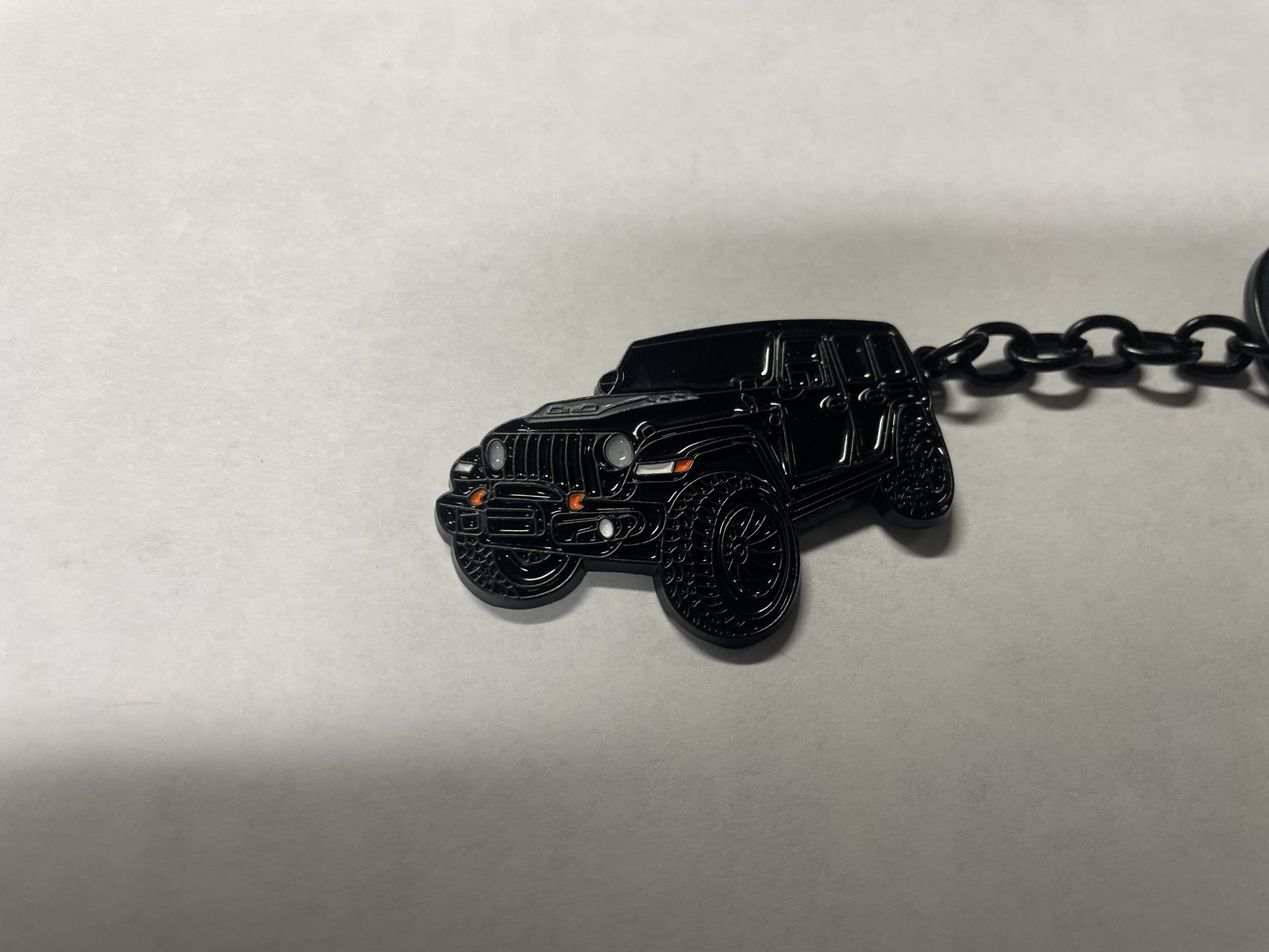 NEW - Metal Keychain For Jeep Wrangler - Black - photo 2