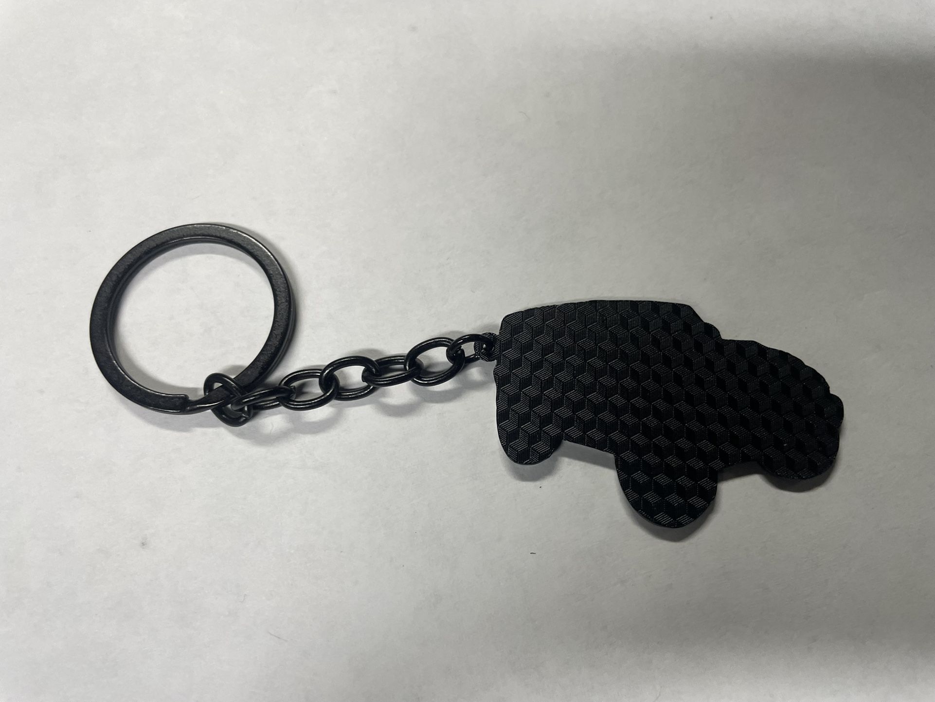 NEW - Metal Keychain For Jeep Wrangler - Black - photo 3