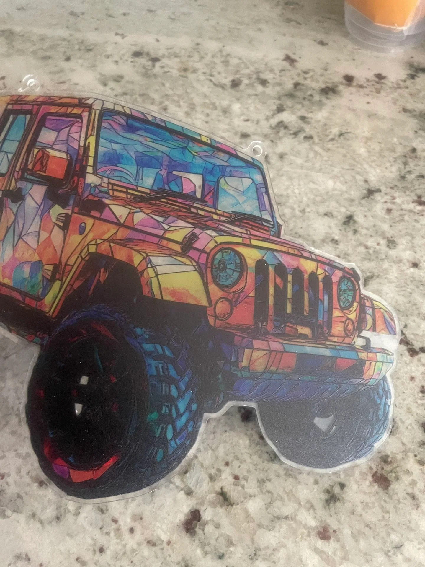 Acrylic Suncatcher For Jeep Wrangler Window Hanging - photo 2