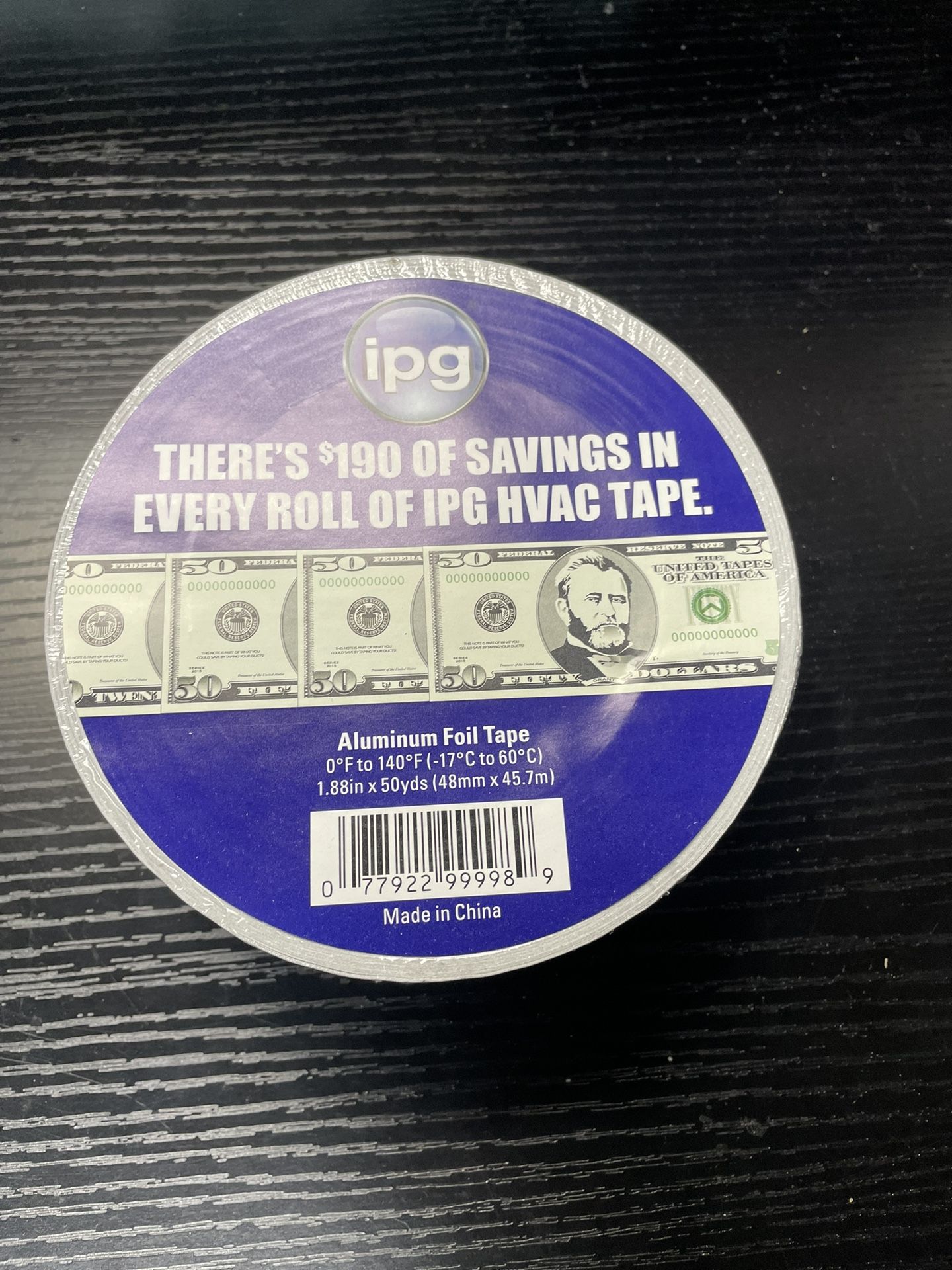 IPG Aluminum Foil HVAC Tape - 1.88" x 50 Yds