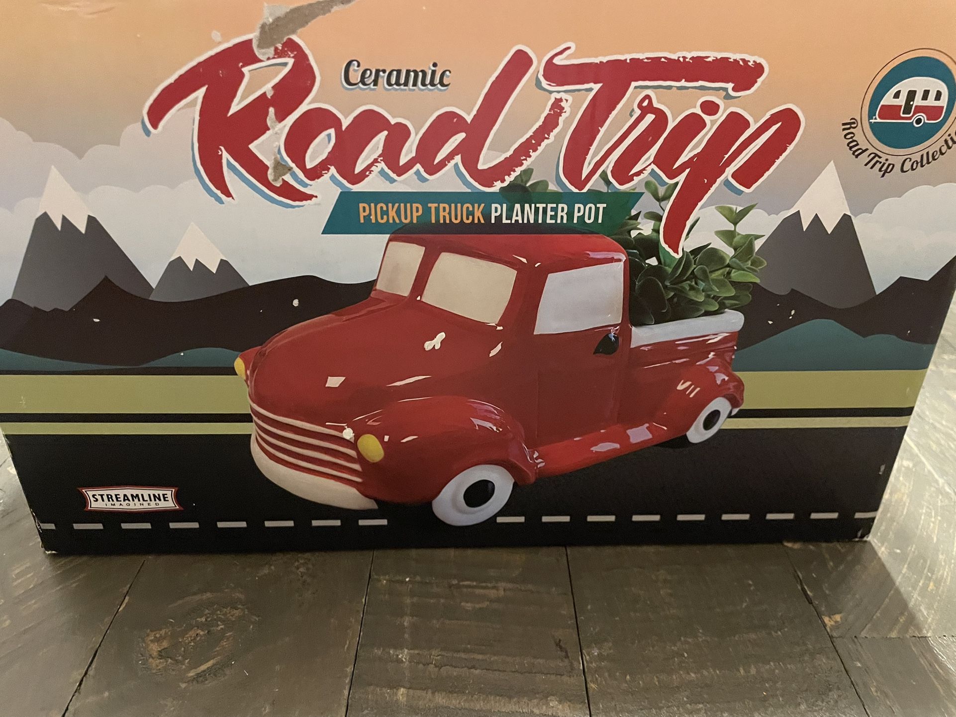Collectible Road Trip Pickup Truck Planter Pot - photo 2