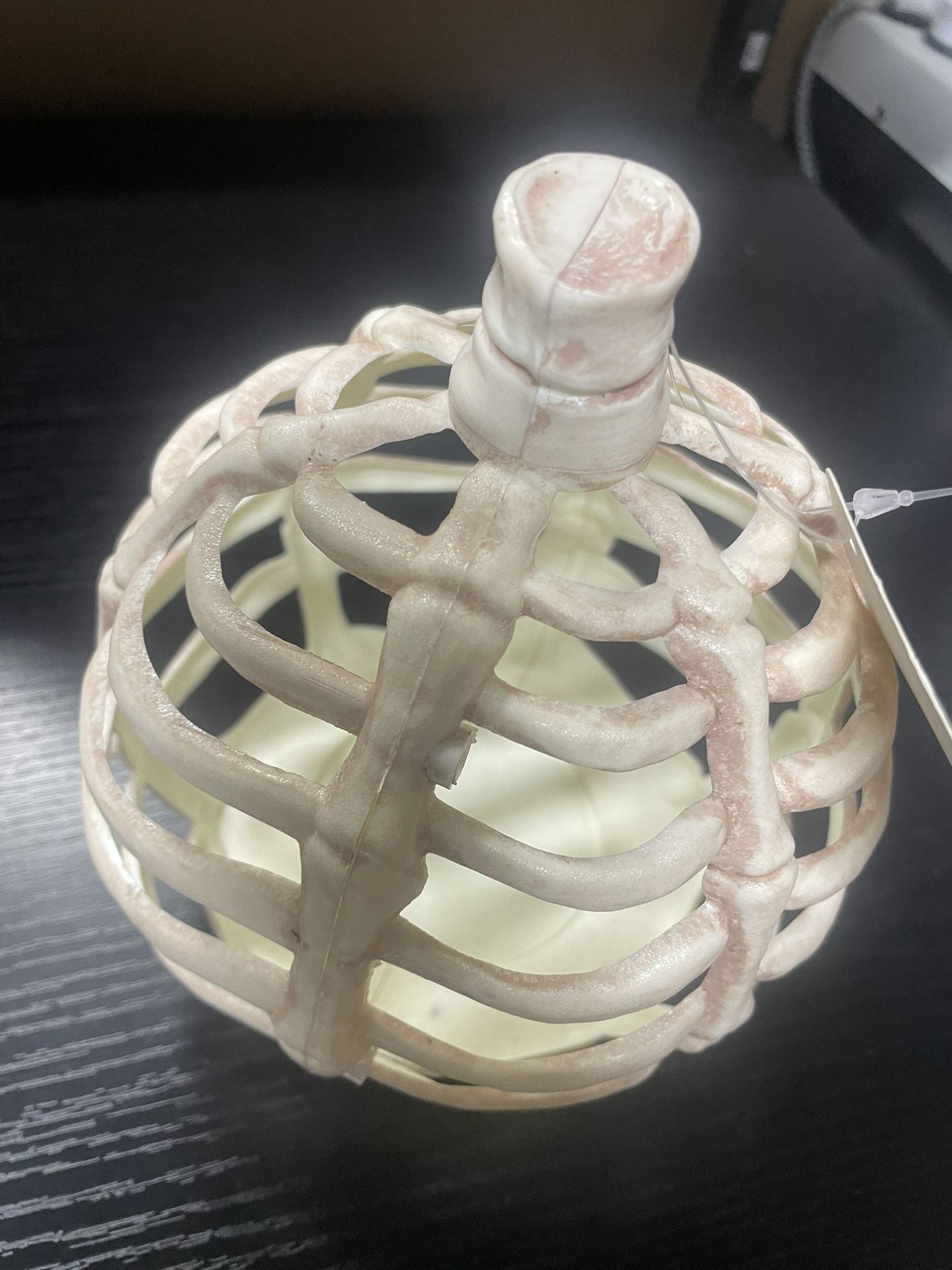 NEW - 6” Skeleton Bone Pumpkin Plastic - photo 2