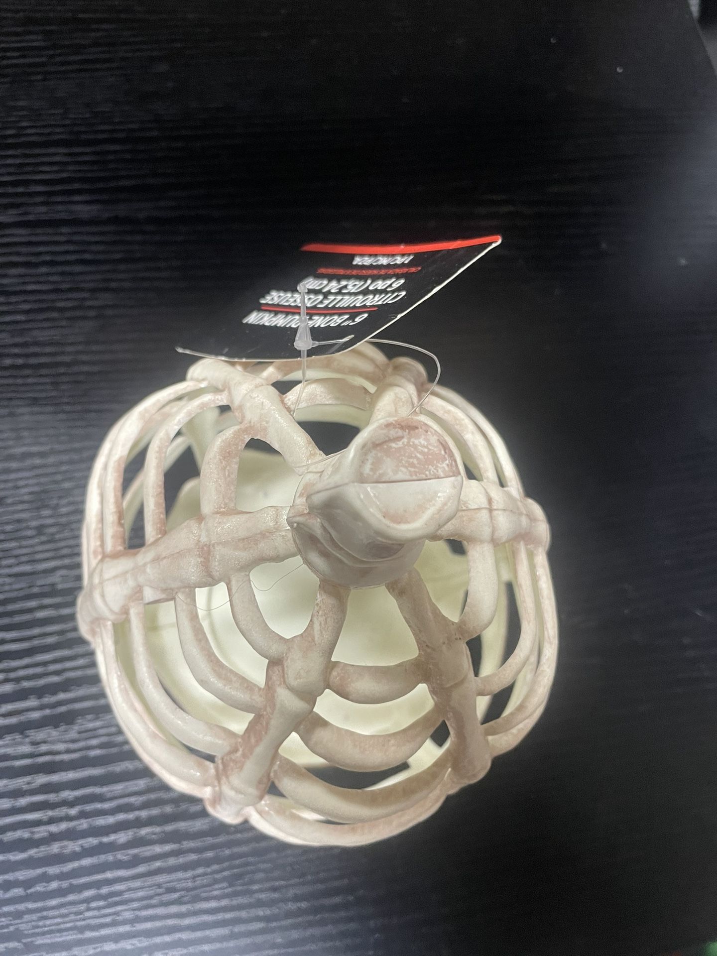 NEW - 6” Skeleton Bone Pumpkin Plastic - photo 3
