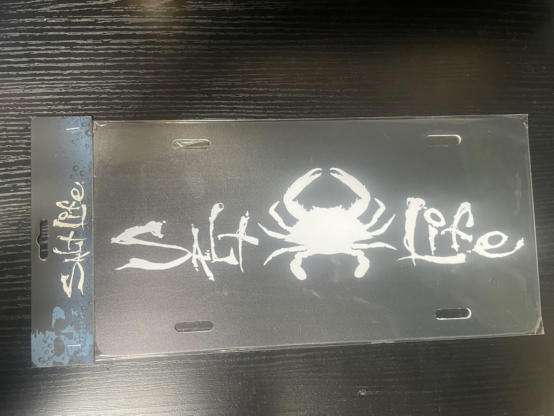 Salt Life Crab License Plate / Wall Hanging
