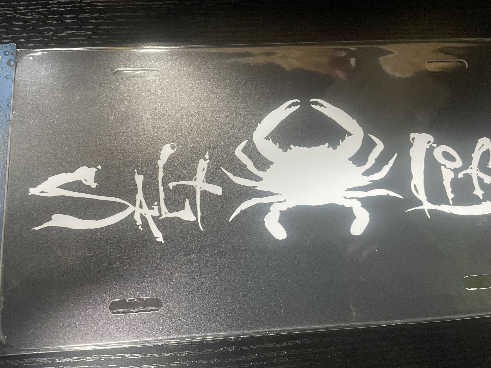 Salt Life Crab License Plate / Wall Hanging - photo 2