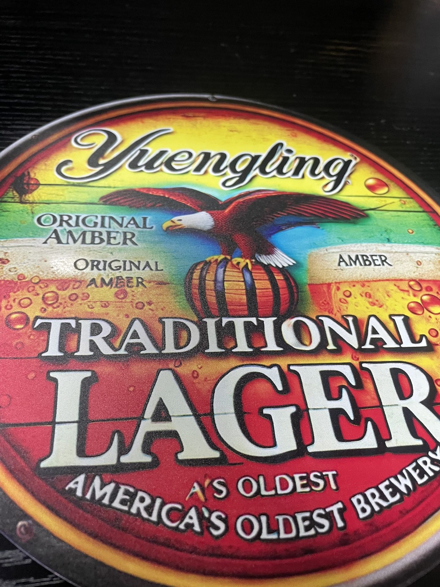 NEW - Metal Yuengling Traditional Lager Hanging Sign - Brewerian - photo 4