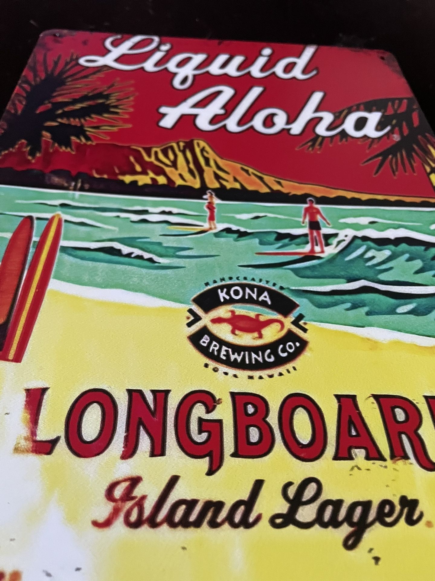 Liquid Aloha Longboard Island Lager Hanging Sign - photo 5